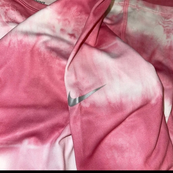 Nike Pro Combat Dri-Fit Pink Tie Dye Fitted - Picture 6 of 10